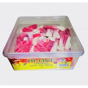 Hi Five Jelly Sweets Fizzy Big Bones100% Halal Full Tub 60 Pcs